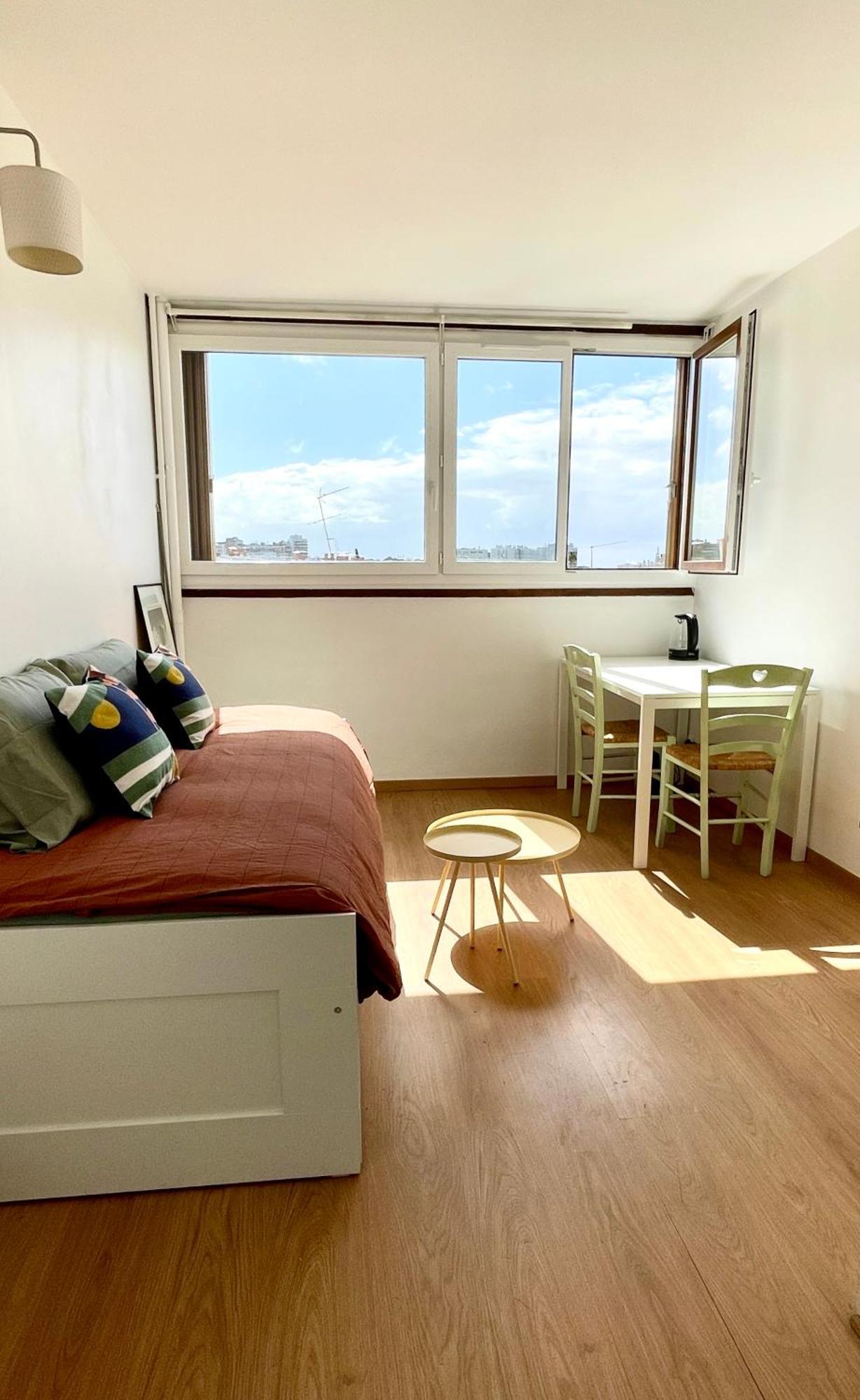 Charming Bright Sunny Studio In Belleville Paris Exterior foto